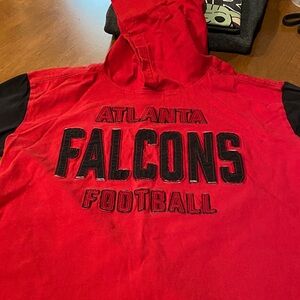 Atlanta Falcons Football Hoodie Long Sleeve with Raised Letters Youth Medium
